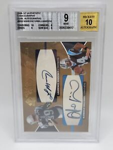 2006 SP Authentic Chirography Dual Auto BGS  9 MINT Laurence Maroney & DeAngelo