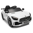 Kids Electric Ride On Mercedes-Benz Licensed Toy Car w/Remote Control White
