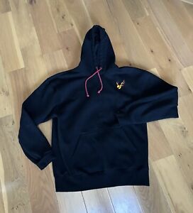 Five Hills Large Quackity Black Hoodie With Red Drawstrings, Original Merch