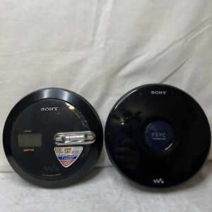 Lot 2 Sony Personal As Is CD Walkmans Untested Parts D-NE330 D-EJ010