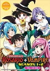 Rosario + Vampire Season 1 + 2 DVD Complete Vol. 1-26 End *English Dubbed*