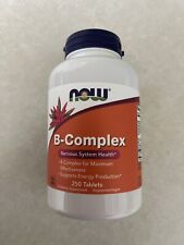 Now Foods B-Complex, 250 Tablets - Non GMO - Expires 10-2024
