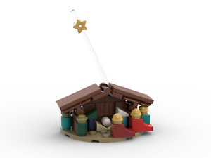 Nativity Scene Christmas Ornament | Made with 100% Genuine LEGO