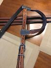 GORGEOUS WESTERN BASKETWEAVE HEADSTALL NEW WOT FULL SIZE