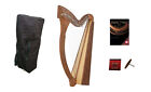 Roosebeck Minstrel Harp 29-String w/ Chelby Levers Gig Bag & Play Book