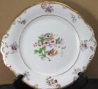 EARLY ENGLISH SOFT PASTE HAND PAINTED DESERT SERVING PLATE CIRCA 1840 FLORAL
