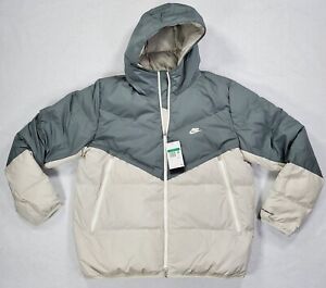 Nike Men's XL Storm-FIT Windrunner Parka Jacket Down Fill White Gray DD6795-077