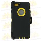 For Apple iPhone 6 / 6s  Defender Case w/ Clip fits Otterbox Black Yellow