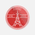 Paris City France Grunge Travel Car Bumper Vinyl Sticker Decal