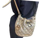 Michael Kors Golden Pebbled Leather Bucket Bag  Crossbody