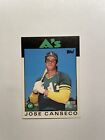 1986 Topps Traded Jose Canseco Rookie Card #20T Oakland Athletics🔥⚾