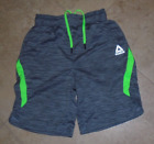 Heather Gray with Bright Lime Green Reebok Athletic Shorts Men's S Small