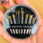 30PCS Stainless Steel Sewing Needle Set Modern Hand Sewing Needle Kit for DIY US