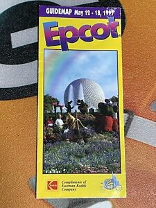 Vintage Walt Disney World Epcot May 5-11 1997 Guide Map Info Brochure