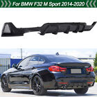 For BMW F32 430i M Sport 2014-2020 Carbon Fiber Look Rear Bumper Diffuser Lip