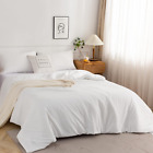 White down Comforter Queen Size, Luxury Hotel Ultra Soft Washed Cotton, 1 Comfor
