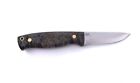 Brisa Trooper 95 Fixed Knife 12C27 Steel Scandi Grind Blade Curly Birch Handle