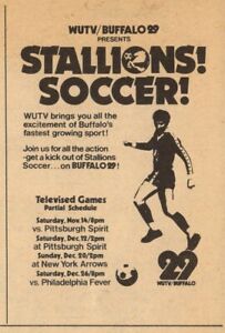 1981 WUTV TV AD ~ BUFFALO STALLIONS MISL SOCCER LEAGUE