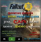 ✨Fallout 76✨All Fallout 76 Items Boost✨Caps, Junk, Flux, Plan, Ammo✨PC PS XBOX✨