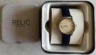 Relic by Fossil ZR34349 Women Navy Blue Leather Analog Dial Quartz Watch