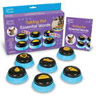 Talking Pet Essential Words 6-Piece Buttons for Dog Communication, Dog Toys