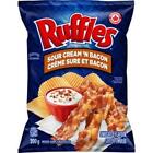 Lays Ruffles Sour Cream n Bacon Potato Chips 200g/7.1oz