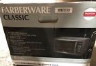 Farberware 1.1 Cu.Ft 1000 Watt Black Stainless Steel Countertop Microwave *READ