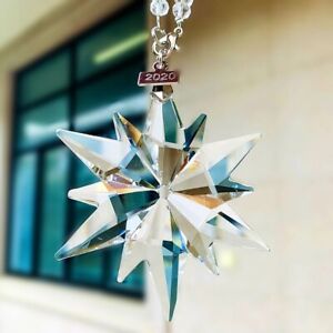 Suncatcher Clear Fengshui Snowflake Car Hanging Chandelier Pendant Crystal Decor