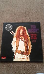 ted nugent survival of the fittest double vinyl,vinyl,ex Con,uk Sales Only.