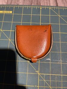 Vintage leather horseshoe coin purse wallet
