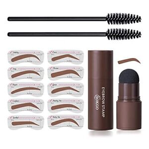 Eyebrow Stamp Stencil Kit, One Step Brow Stamp and Shaping Kit Light Brown