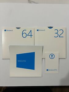 Microsoft Windows 8 Pro Full Version 32Bit & 64Bit DVD MS WIN 8 Pro