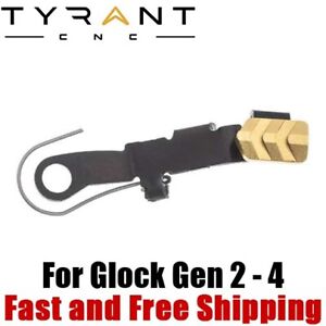 Tyrant CNC Extended Slide Release Lever for Gen 2-4 Glock 17 19 22 26 - Gold
