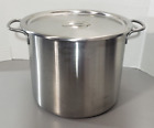 Vollrath Stainless Steel Stock Pot w/ Lid Made in USA WIS. - Approx 9'' Hx11'' W