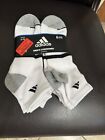 Adidas men's cushioned socks ankle  6 pack NEW 6-12