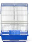 Bird Cage, Flat Top Economy Parakeet and Small Bird Cage with White Wire,