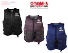YAMAHA Neoprene 2-Buckle PFD Life Jacket Vest USCG App Black Gray Blue MAR-22VVN