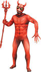 Fade In Out Evil Demon Devil Adult Mens Costume Bodysuit Mask NEW One Size