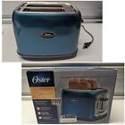 RARE Metallic Turquoise Blue Oster Jelly Bean 2-Slice Toaster Extra Wide (2014)