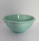 Vintage Mccoy Teal Snowflake Star Pottery Stoneware Mixing Bowl 9