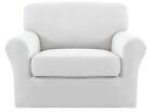 Easy-Going 2 Pieces Microfiber Stretch Chair Slipcover – Spandex Soft Fitted Sof
