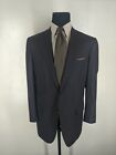 Kiton Made In Italy Super 180's Wool Suit 2 Btn 2 Vents Pleated Pants  42 Long