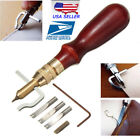 Leathercraft Stitching Groover Skiving Edger Beveler Leather Working Tools Kit