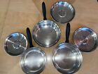 NICE Vollrath New Era Cookware 6 Pc Set 5-Ply Al-Core Saucepan Pots Pans & Lids