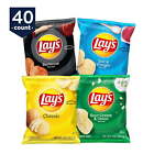 Lay's Potato Chip Variety Pack Snack Chips, 40 Count Multipack Full of Flavor