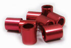 8 Red Aluminum Spacers for Inline skate wheels for MICRO bearings & 8mm axles