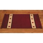 New Listing42 inch Country Rug with Stars - Cranberry