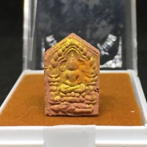 Thai Amulet Phra Khun Paen Wat Kae Box Temple Magic Charming Love Talisman Real