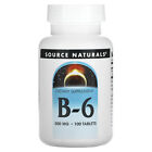 Source Naturals B-6 500 mg 100 Tablets Dairy-Free, Egg-Free, Fragrance-Free,