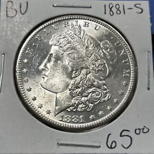 New Listing1881-S Morgan Silver Dollar .90 Silver